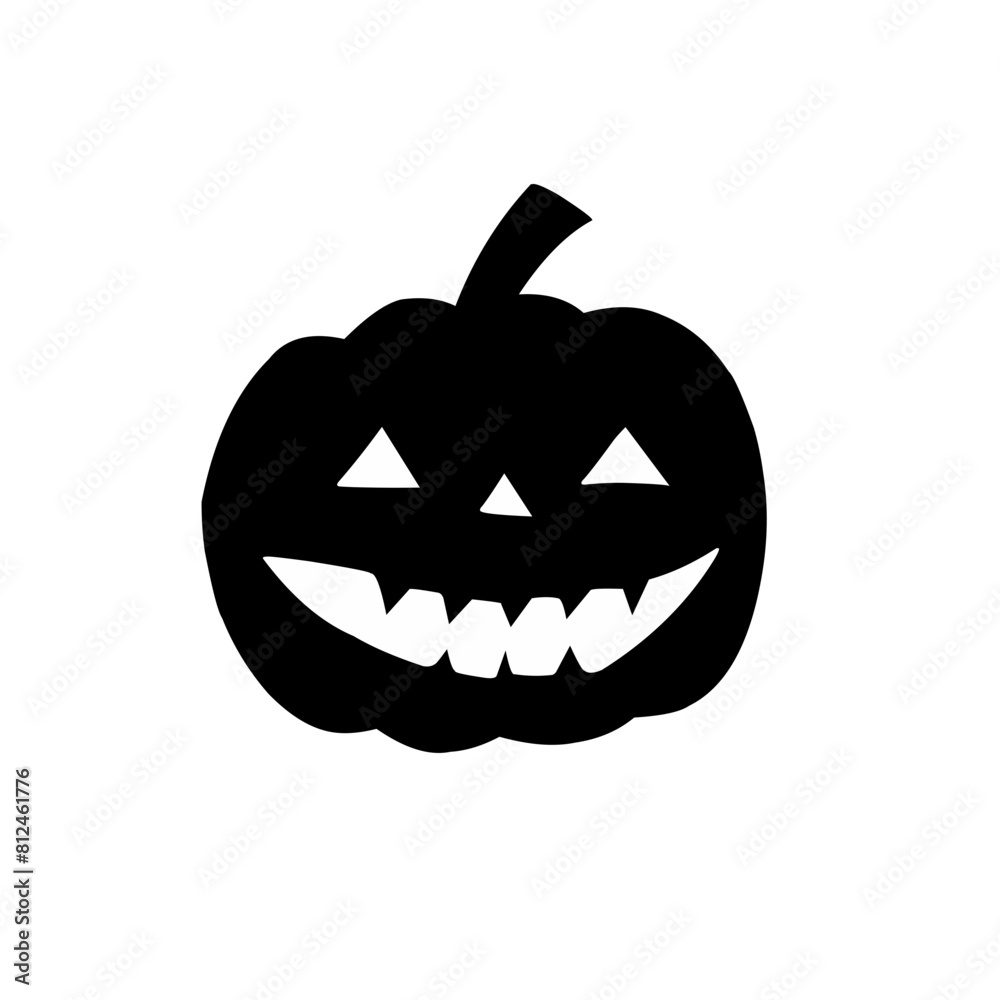set of black Halloween pumpkin icons vector set of black Halloween pumpkin icons vector