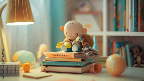 child reading a book