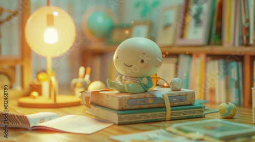 child reading a book