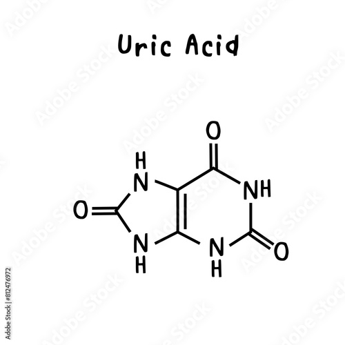 uric acid  illustration