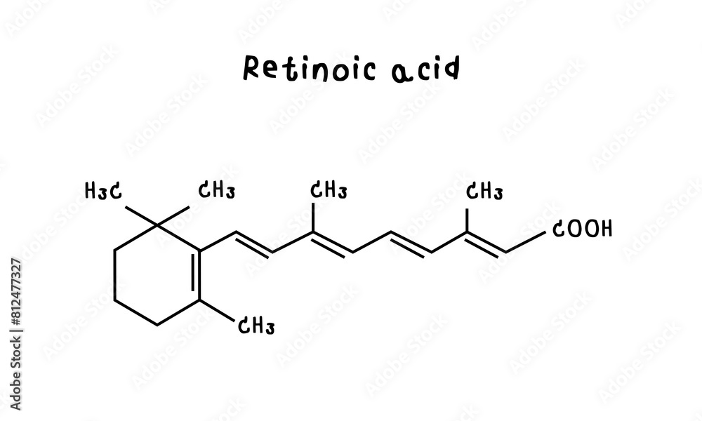 Retonic acid illustration Retonic acid illustration