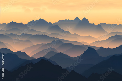 Silhouette of mountains © Areesha