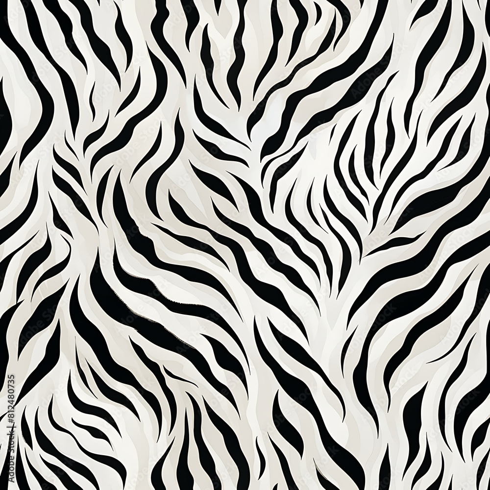 White tiger skin seamless pattern, the beauty of design knows no bounds. Can be used as a variety of graphics resources