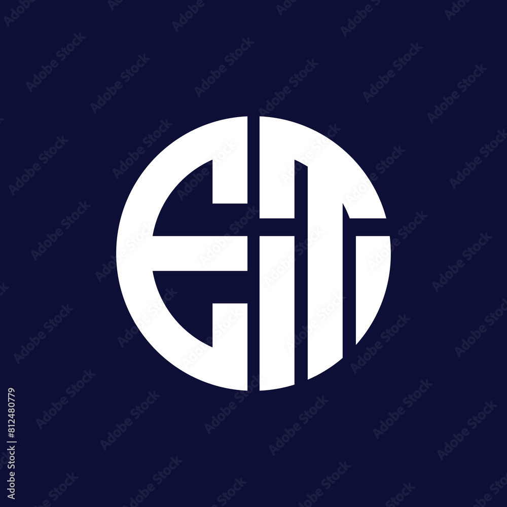 modern circle letter logo design