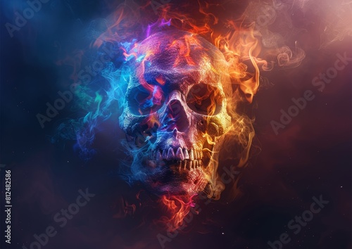 The skull is a symbol of death and mortality photo