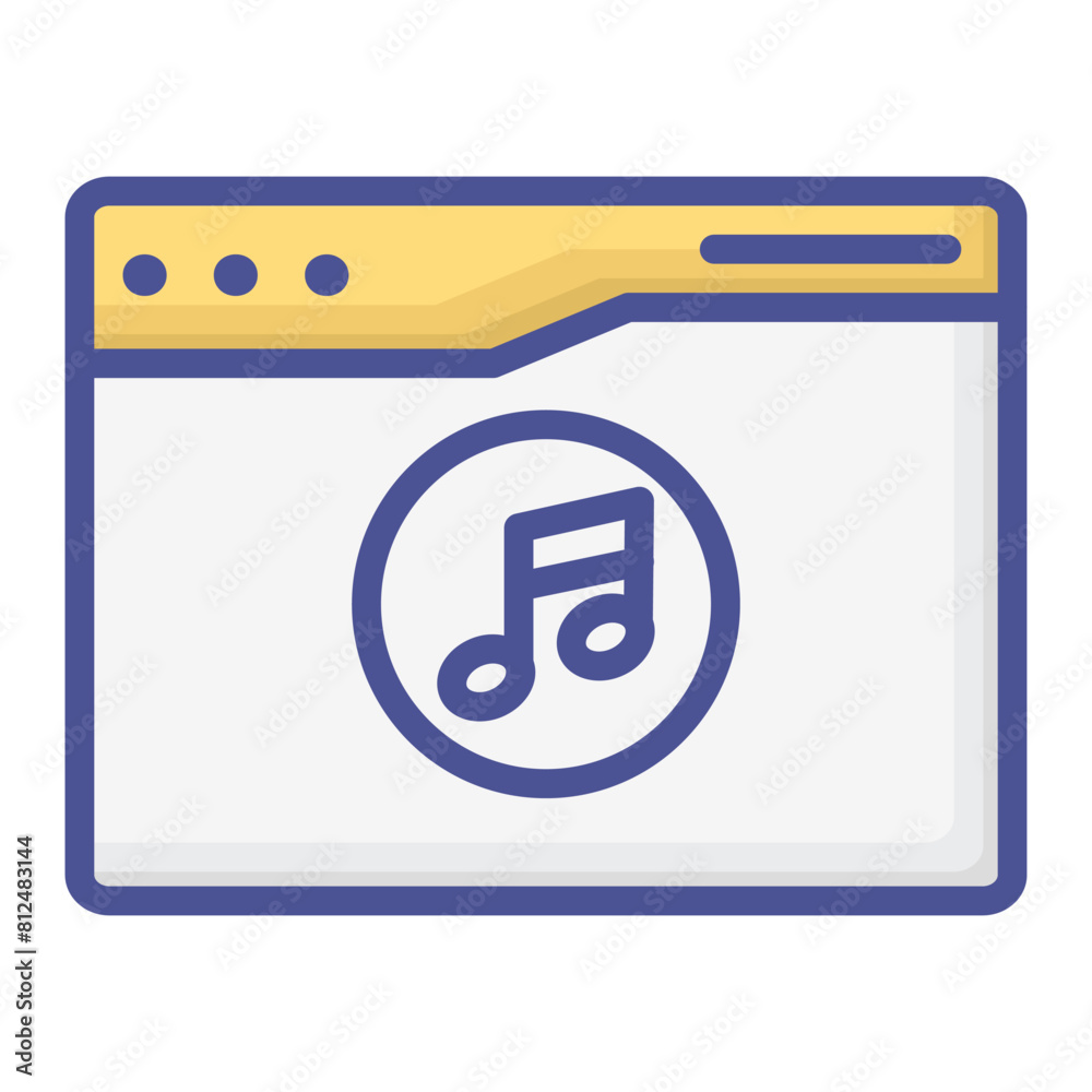 Music web colour icon Music web colour icon