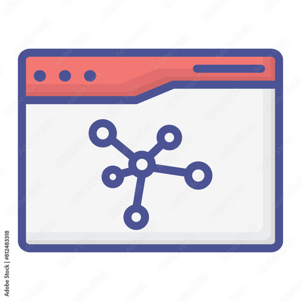 Sharing web colour icon Sharing web colour icon
