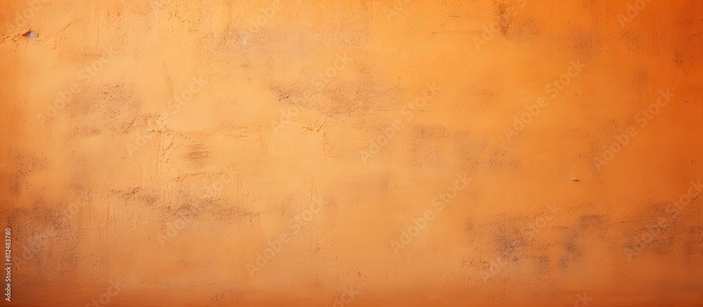 An orange stucco wall with a background pattern serves as a decorative texture offering ample copy space for text