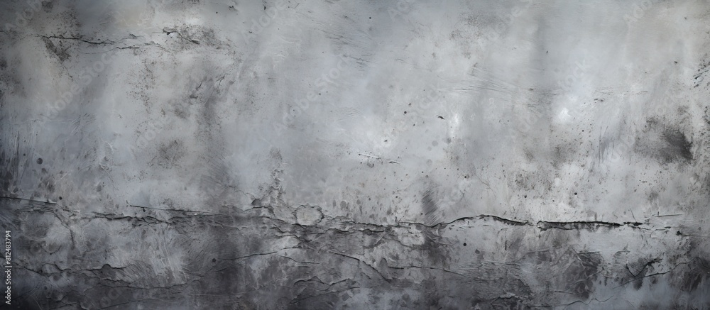 Fototapeta premium A grunge gray concrete wall with an abstract texture suitable for use as a background image with copy space