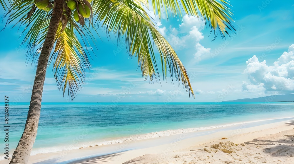Travel destination, view on sandy beach, sun, sky, white clouds, beautiful landscape, summer holidays, vacation, travel Travel destination, view on sandy beach, sun, sky, white clouds, beautiful landscape, summer holidays, vacation, travel