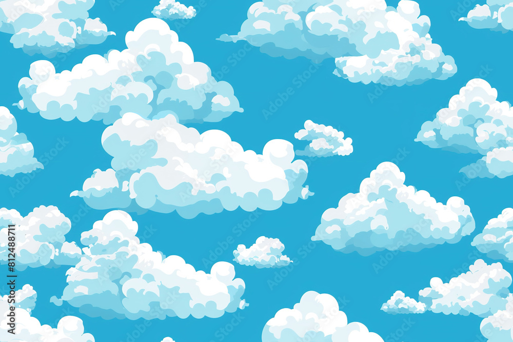 Cloud blue Background | Dreamy and Serene Design | Sky, Clouds, Nature, Sunshine, blue Tones, Relaxing Atmosphere
