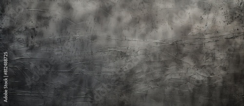 The concept of the image is a distressed scratched chalkboard surface with an abstract grey textured background and space for copying. Creative banner. Copyspace image photo