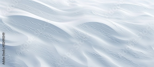 A detailed view of the textured surface of snow with plenty of copy space in the image