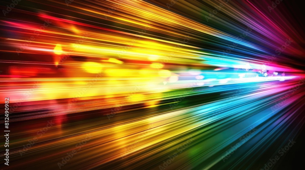 A colorful rainbow with a bright blue stripe A colorful rainbow with a bright blue stripe
