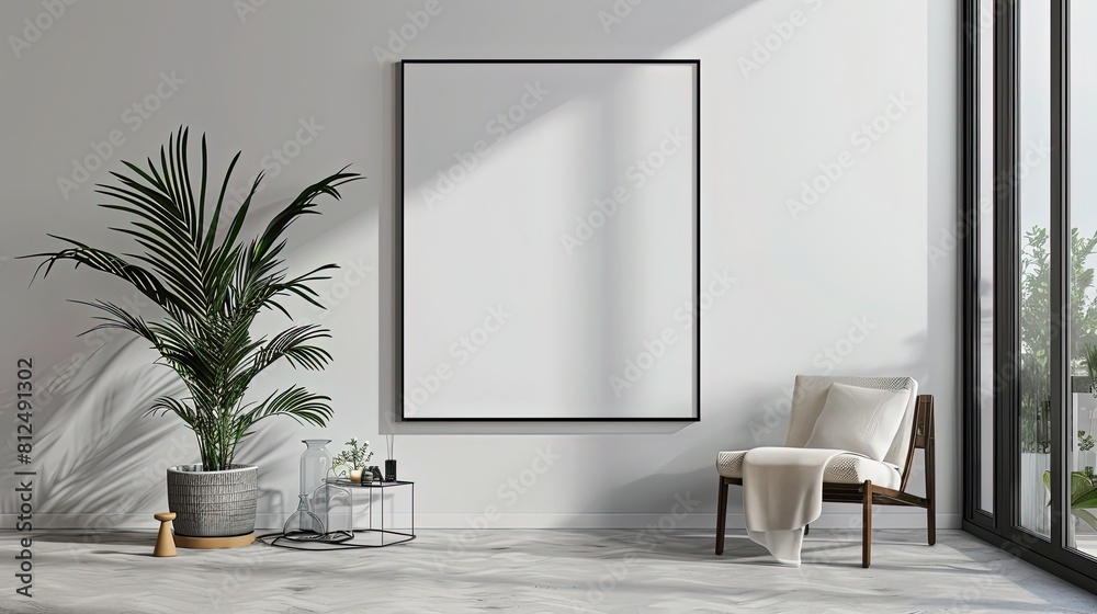 Frame mockup PSD , Free frame mockup for living room wall Frame mockup PSD , Free frame mockup for living room wall