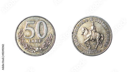 Fifty Albanian Leke coin of 2000