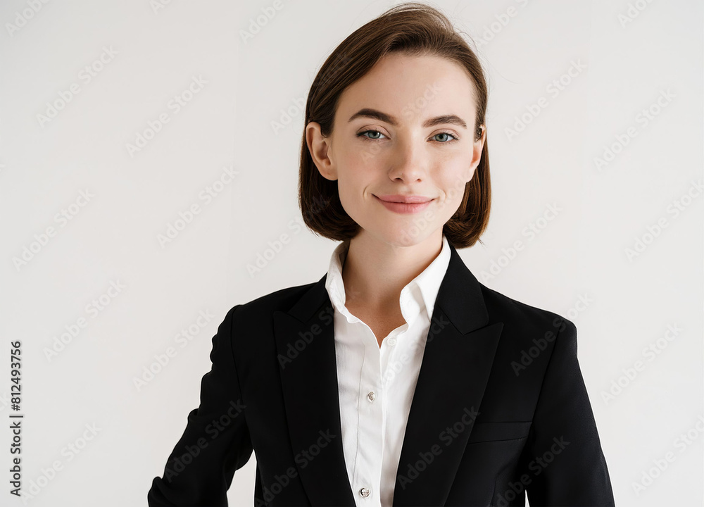 Beautiful successful business woman smiling Beautiful successful business woman smiling