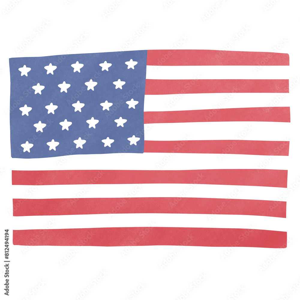 Naklejka premium Flag USA Independence 