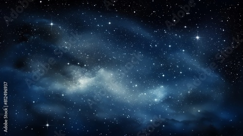 Night sky with stars, featuring a blank space in the center, perfect for astrological themes or night event promotions