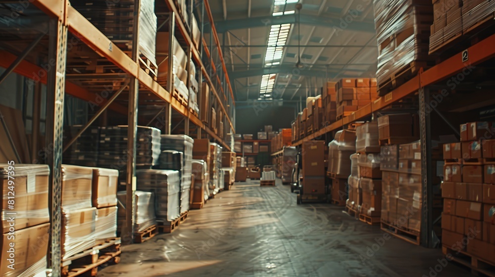 Warehouse logistics , Warehouse organization with pallets