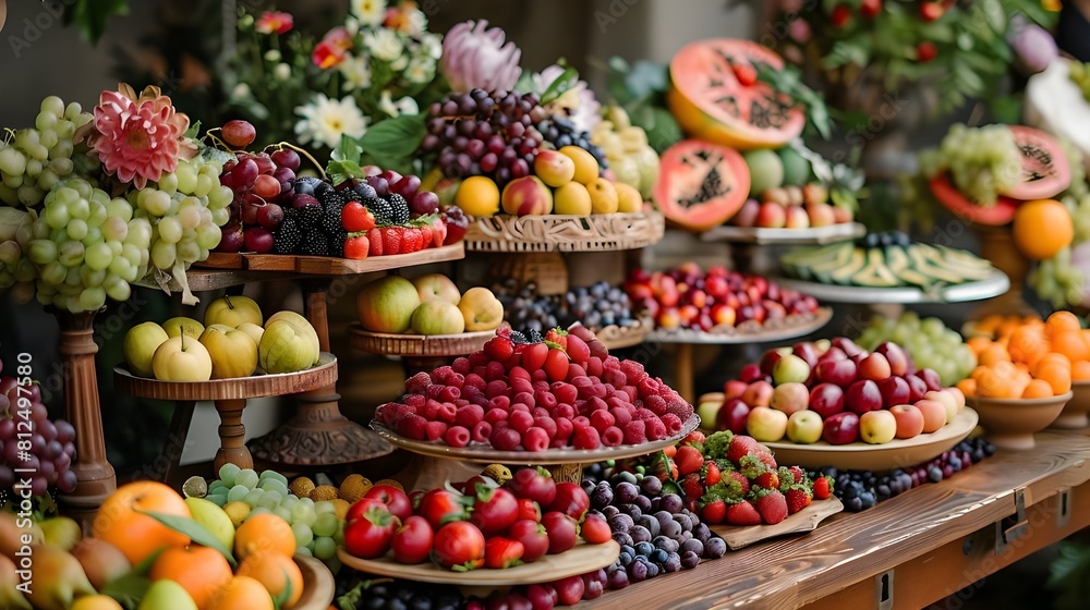 seamless repeat pattern of fresh fruit seamless repeat pattern of fresh fruit