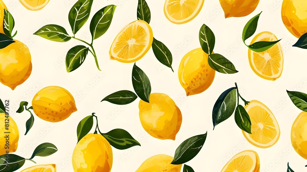 seamless pattern with lemon seamless pattern with lemon
