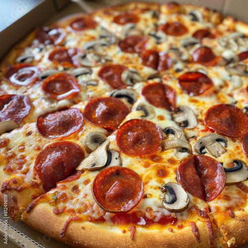 delicious pizza whti spicies photo