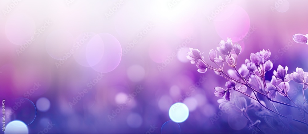 Nature inspired background featuring vibrant violet abstract bokeh Perfect for incorporating copy space images Nature inspired background featuring vibrant violet abstract bokeh Perfect for incorporating copy space images