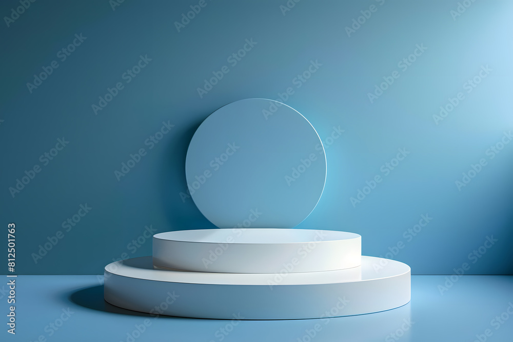 3D rendered podium for your product showcase. Vector 3d illustration. Generative Ai. 3D rendered podium for your product showcase. Vector 3d illustration. Generative Ai.