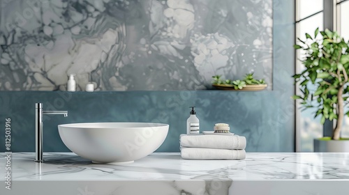 marble countertop in the background of a bathroom