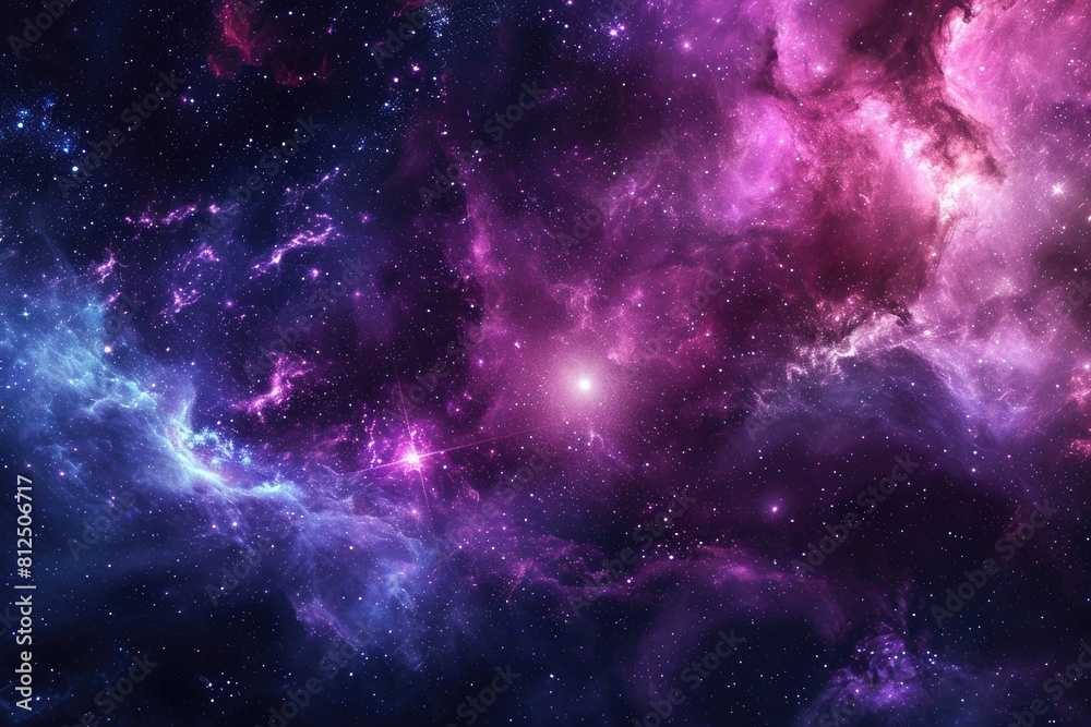 Fototapeta premium Colorful astronomy panorama for creative designs