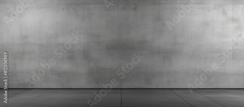 A sleek concrete wall with a gray smooth texture perfect as a backdrop for copy space image