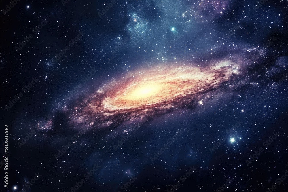 Luminous celestial spectrum of galactic beauty Luminous celestial spectrum of galactic beauty