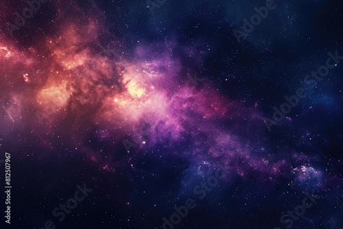 Brilliant galaxy display showcasing cosmic color symphony