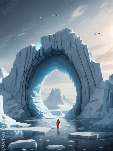 Antartica Portal Illustration Very Cool