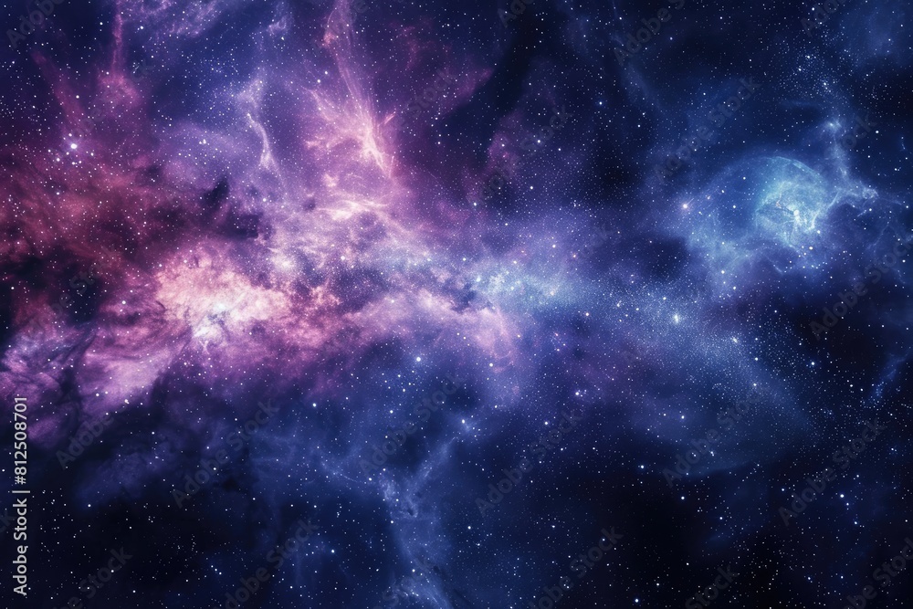 Naklejka premium Dynamic astronomy canvas for colorful cosmos