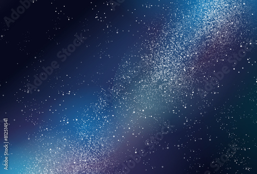 天の川と夜空のイメージイラスト