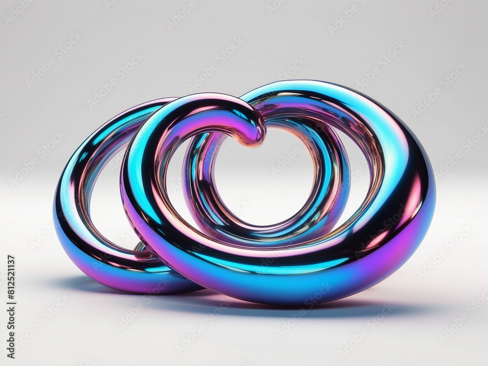 Holographic Liquid Metal, Freeform Twisted Spirals Holographic Liquid Metal, Freeform Twisted Spirals