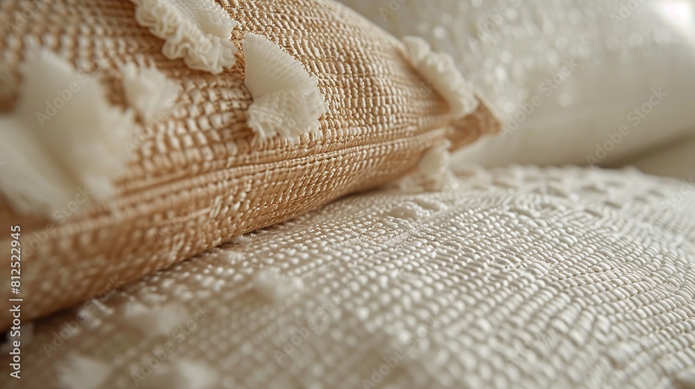 Close up view of pillows with visible stains on them, showing wear and tear Close up view of pillows with visible stains on them, showing wear and tear