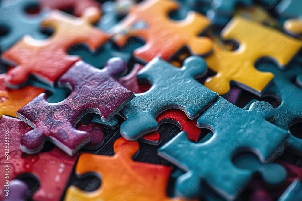 colorful unfinished puzzle pieces professional photography colorful unfinished puzzle pieces professional photography