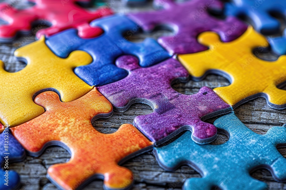 colorful unfinished puzzle pieces professional photography colorful unfinished puzzle pieces professional photography