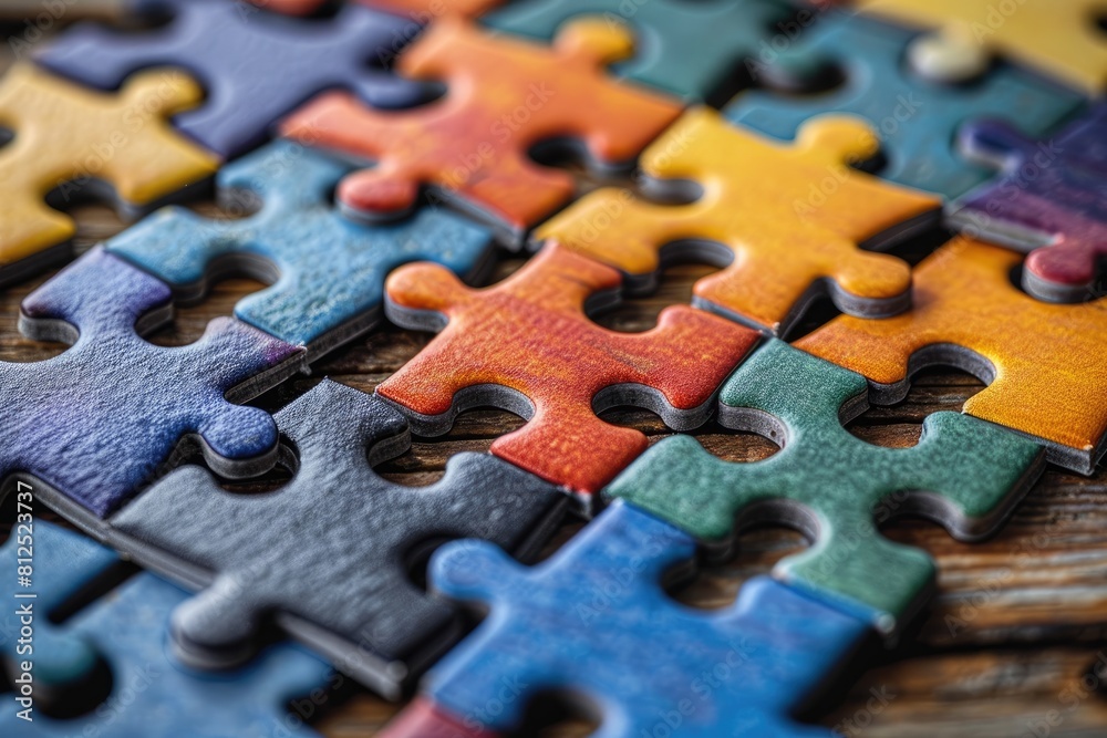 colorful unfinished puzzle pieces professional photography colorful unfinished puzzle pieces professional photography