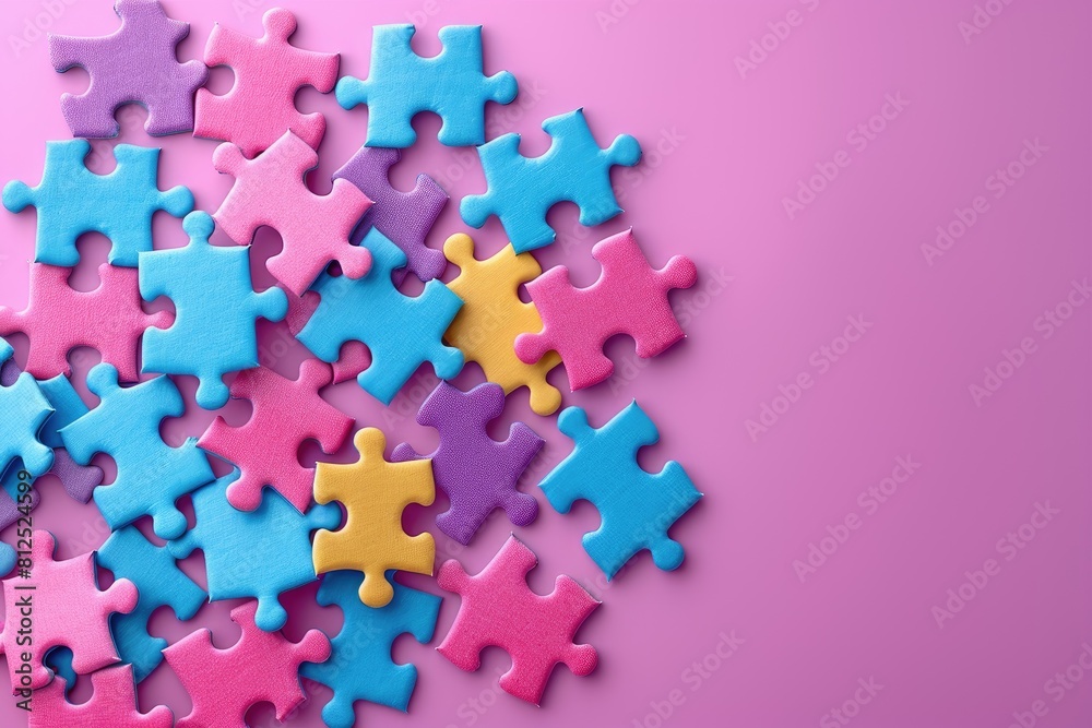 colorful unfinished puzzle pieces professional photography colorful unfinished puzzle pieces professional photography