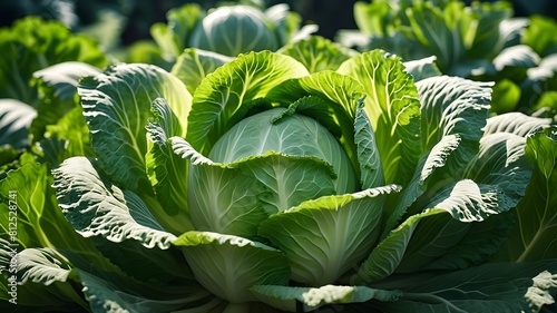 cabbage growing in the garden