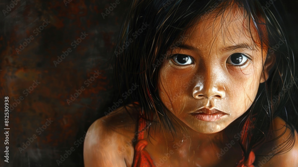 A Small Filipino Girl and Sorrow
