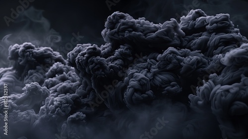 Black Smoke Cut Out in 8K: Realistic Lighting