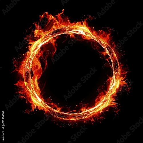 Fiery Ring of Mystery  Captivating Fire Artistry