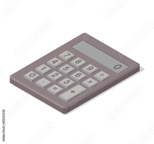calculator isolated on white