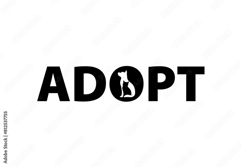 Adopt svg cut file. Isolated vector illustration. Adopt svg cut file. Isolated vector illustration.