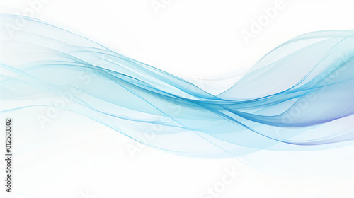 Elegant Abstract White Background with Soft Waves and Lines